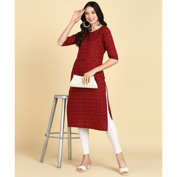 SP-Casual Vibrant Crepe Kurtis  [Low Budget Product]