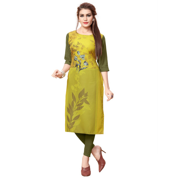 SP-Elegance in Every Stitch: Beautiful Printed Crepe Kurtis [Low Budget Product]