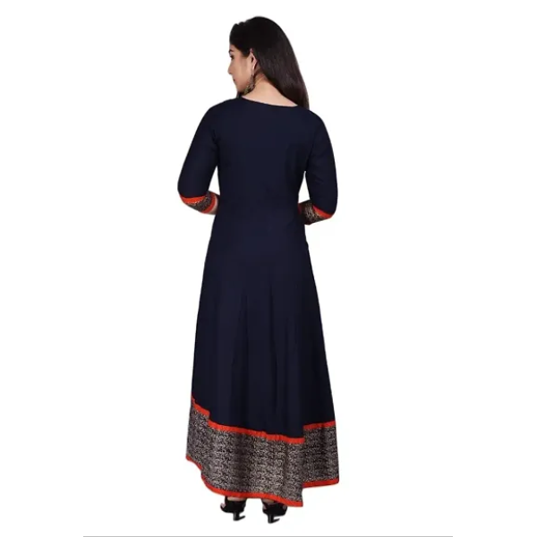 GR-Elegant Rayon Long Gown Kurta - Perfect Partywear for Women [Premium Product]