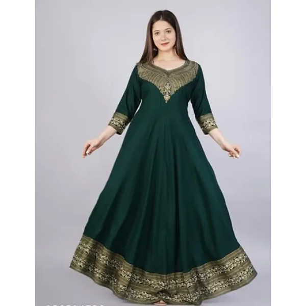 GR-Elegant Rayon Anarkali Kurti: A Must-Have for W...