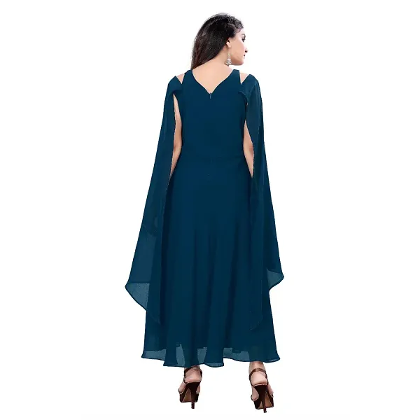GR-Elegant Georgette Ethnic Gown: A Stylish Must-Have for Women [Premium Product]