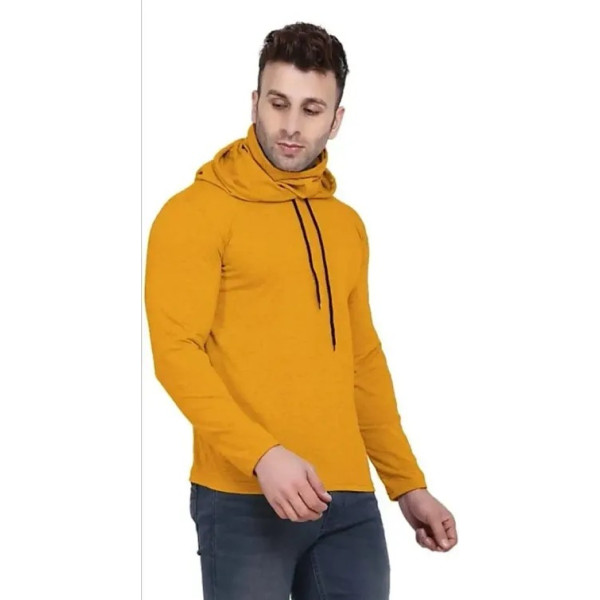 GR-Stylish Yellow Hoodie for Men [Low Budget Product]
