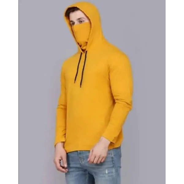 GR-Stylish Yellow Hoodie for Men [Low Budget Product]