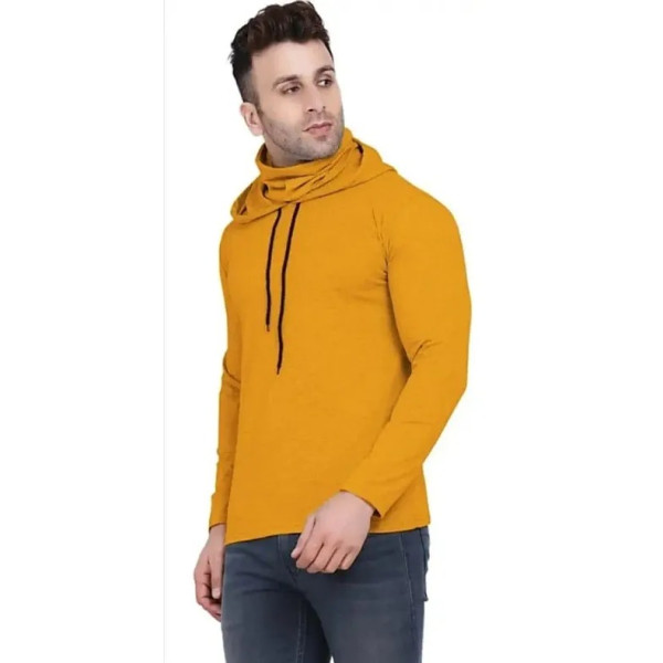 GR-Stylish Yellow Hoodie for Men [Low Budget Product]