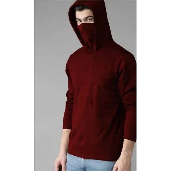 GR-Stylish Maroon Hoodie for Men [Low Budget Produ...