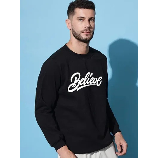 GR-Moyzikh Don't Quit Print Polyester Blend Sweatshirt [Premium Product]