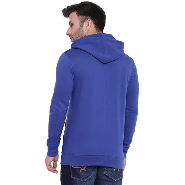 GR-Stylish Blue Fleece Hoodie for Men [Premium Product]