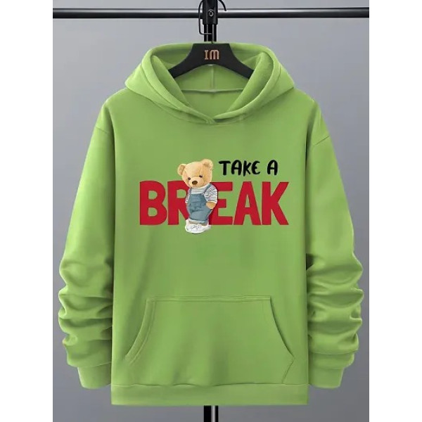 GR-Stylish Fleece Printed Hoodie for Men [Premium ...