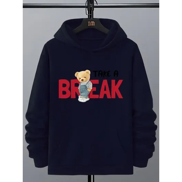 GR-Stylish Fleece Printed Hoodie for Men [Premium ...