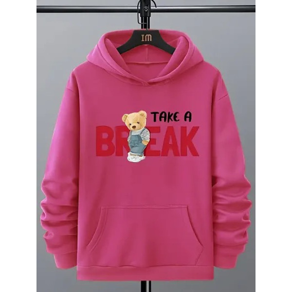 GR-Stylish Fleece Printed Hoodie for Men [Premium ...