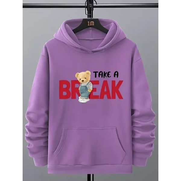 GR-Stylish Fleece Printed Hoodie for Men [Premium ...