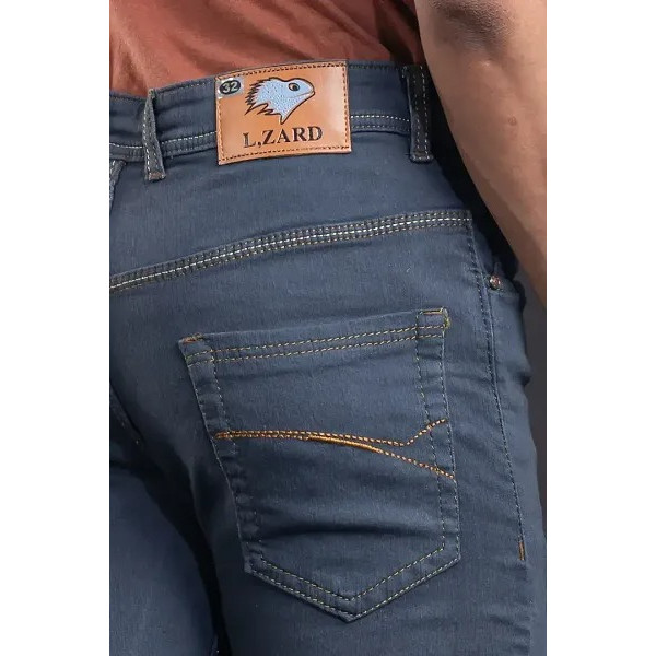 GR-Grey Denim Mid Rise Jeans For Men [Low Budget Product]