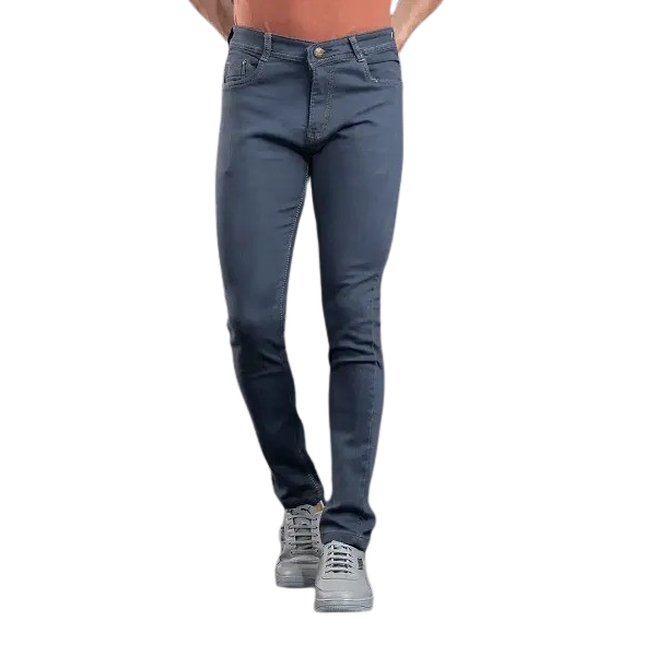 GR-Grey Denim Mid Rise Jeans For Men [Low Budget P...