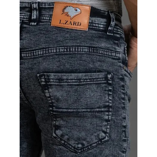 GR-Grey Denim Mid Rise Jeans For Men [Low Budget Product]