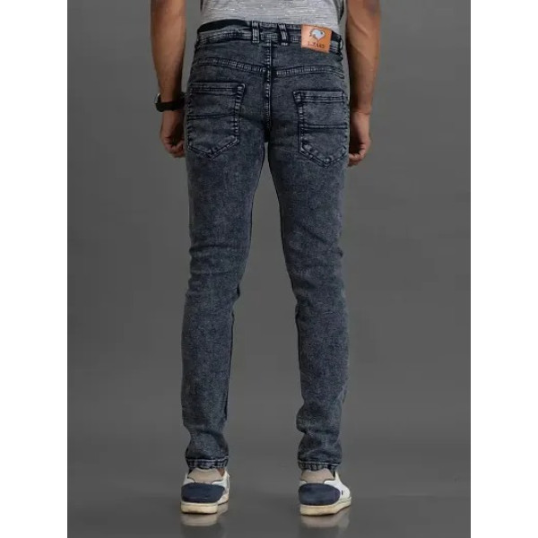 GR-Grey Denim Mid Rise Jeans For Men [Low Budget Product]