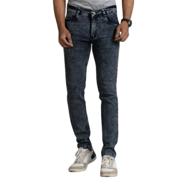 GR-Grey Denim Mid Rise Jeans For Men [Low Budget P...