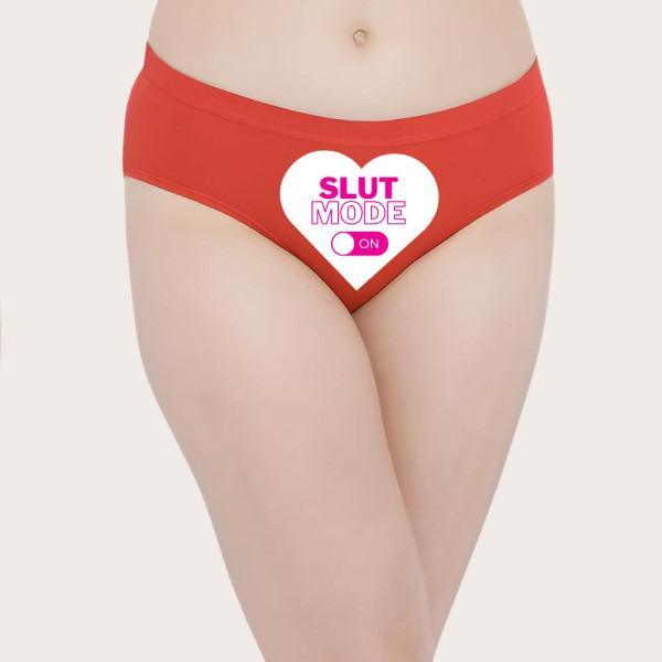 SN-Heart-themed Slut Mode On Text Custom Panty [Lo...