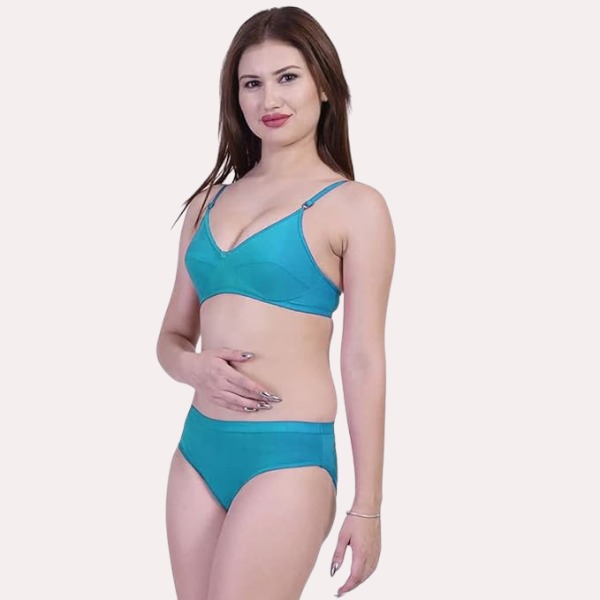 SN-Women's Non-Padded Bra Panty Set [Low Budget Product]
