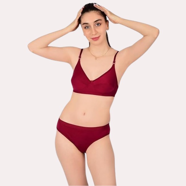 SN-Comfortable Cotton Bra & Panty Set for Women [Premium Product]