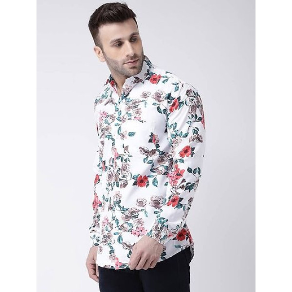 GR-Elegant Cotton Printed Long Sleeves Casual Shirts For Men [Premium Product]