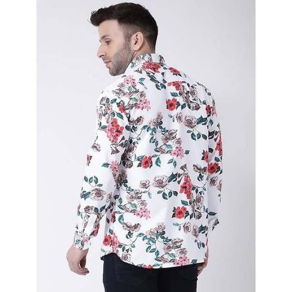 GR-Elegant Cotton Printed Long Sleeves Casual Shirts For Men [Premium Product]