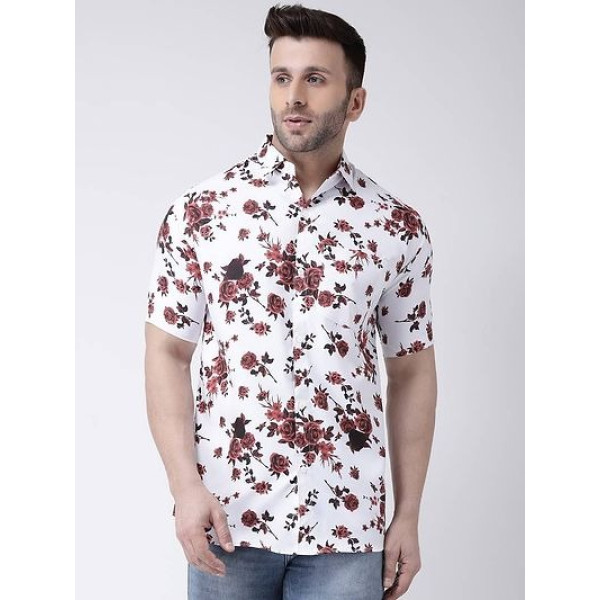GR-Urban Vogue: Men's Fashionable Cotton Printed Casual Shirt [Premium Product]