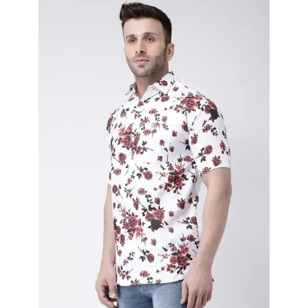 GR-Urban Vogue: Men's Fashionable Cotton Printed Casual Shirt [Premium Product]