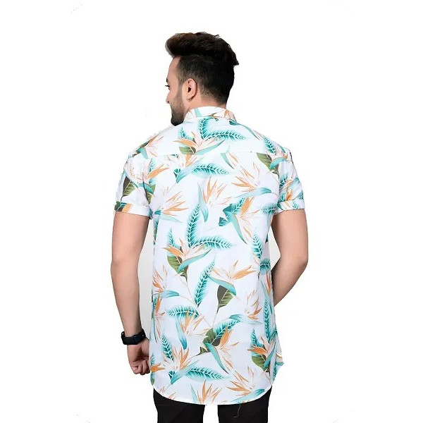 GR-Men Cotton Blend Printed Casual Shirt [Low Budget Product]