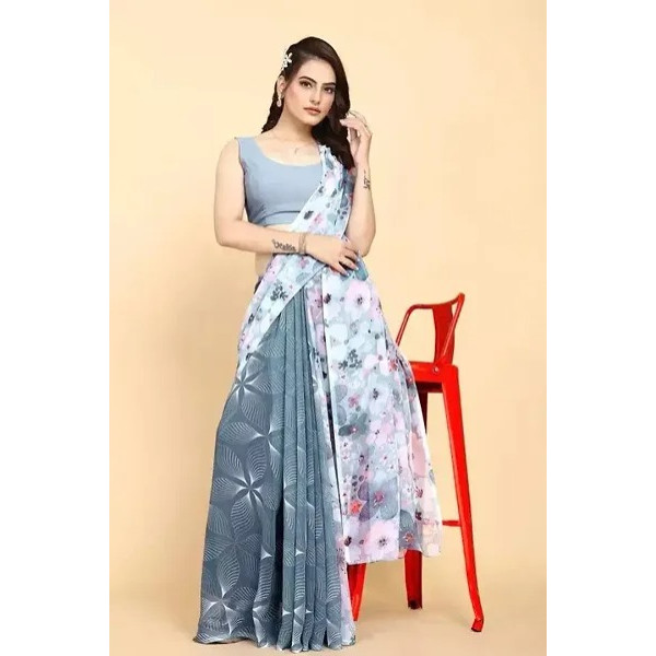 GR-Stylish Women Georgette Saree with Blouse piece [Premium Product]