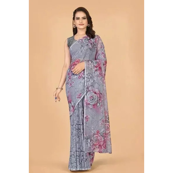 GR-Stylish Women Georgette Saree with Blouse piece [Premium Product]