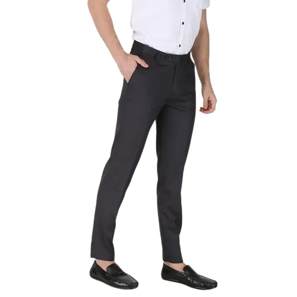 GR-Classic Navy Elegance: Men's Regular Fit Formal...