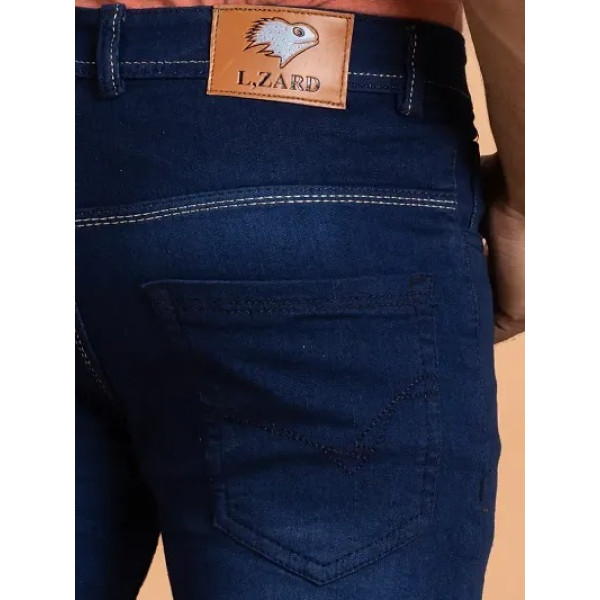 GR-Contemporary Cool: Men's Grey Denim Mid Rise Jeans [Low Budget Product]