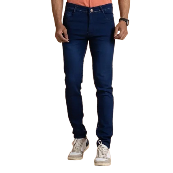 GR-Contemporary Cool: Men's Grey Denim Mid Rise Je...