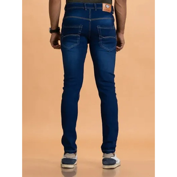 GR-Versatile Elegance: Grey Denim Mid Rise Jeans for Him [Low Budget Product]