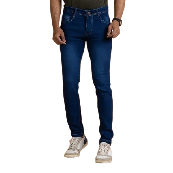 GR-Versatile Elegance: Grey Denim Mid Rise Jeans f...