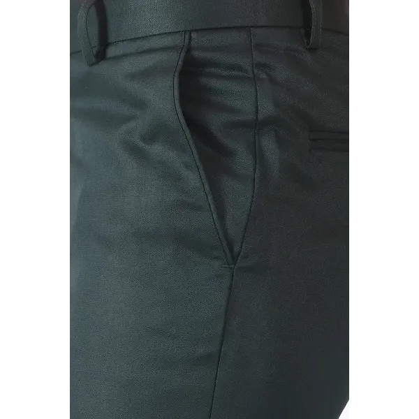 GR-Green Cotton Casual Trousers For Men [Low Budget Product]