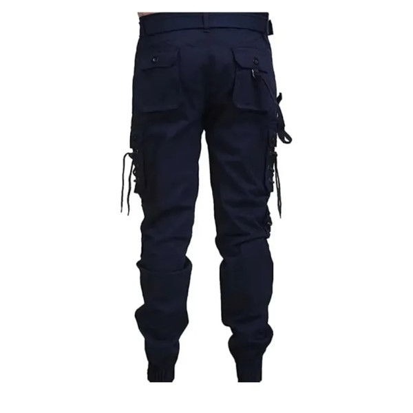 GR-Mens Cotton Solid Casual Cargo Pants [Low Budget Product]