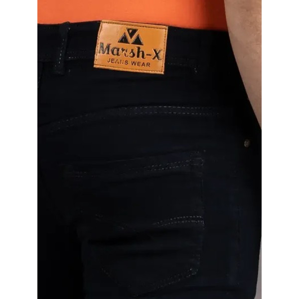 GR-Black Denim Mid Rise Jeans For Men [Low Budget Product]