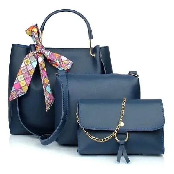 GR-Classy Solid Handbags for Women with Clutch and...