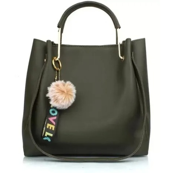 GR-Stylish Green Pu Solid Handbags For Women [Low ...