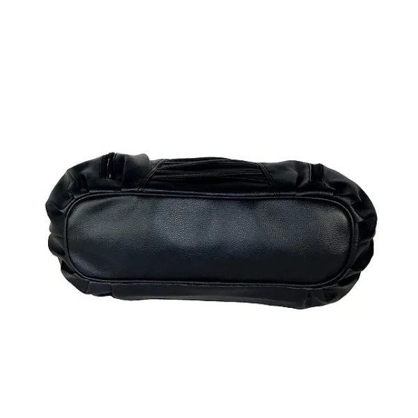 GR-Timeless Elegance: Black Solid Handbag [Low Budget Product]