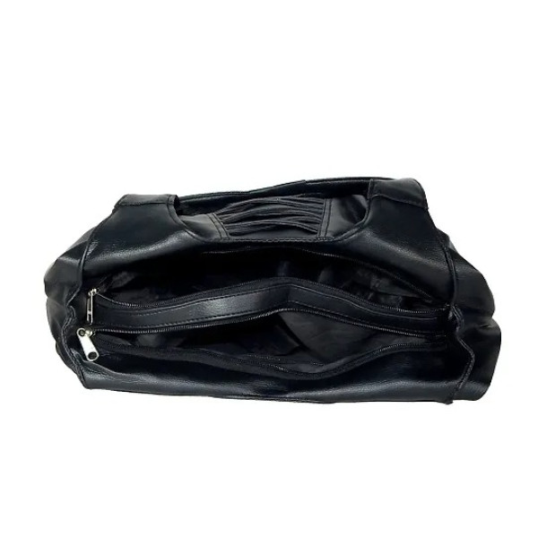 GR-Timeless Elegance: Black Solid Handbag [Low Budget Product]