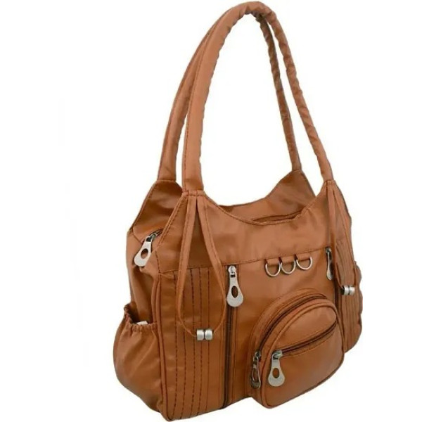 GR-Stylish Artificial Leather Handbag for Women (P...