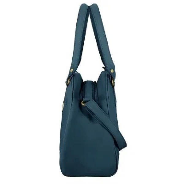 GR-Azure Elegance: Women's Blue Shoulder Bag [Low Budget Product]