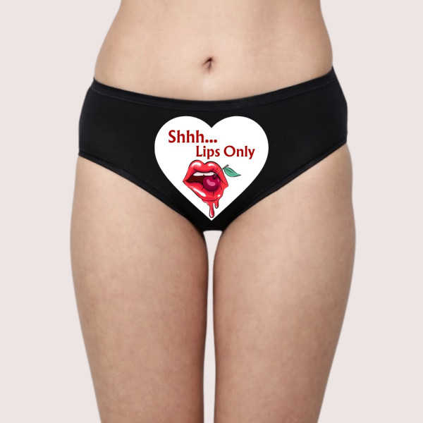 SN-Sensual Custom Text Lips-Only Surprise Panty [P...