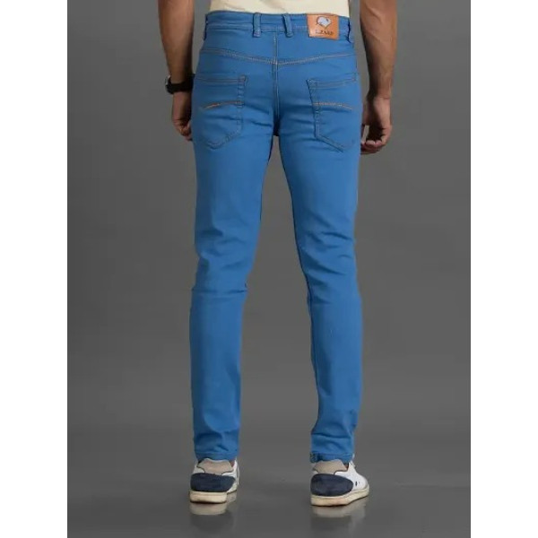 GR-Blue Denim Mid Rise Jeans For Men [Low Budget Product]
