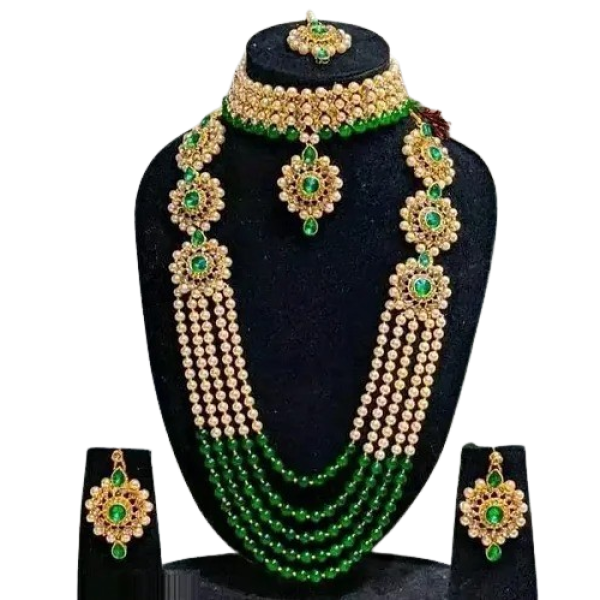 GR-Regal Radiance: Multicoloured Alloy Pearl Rajwa...