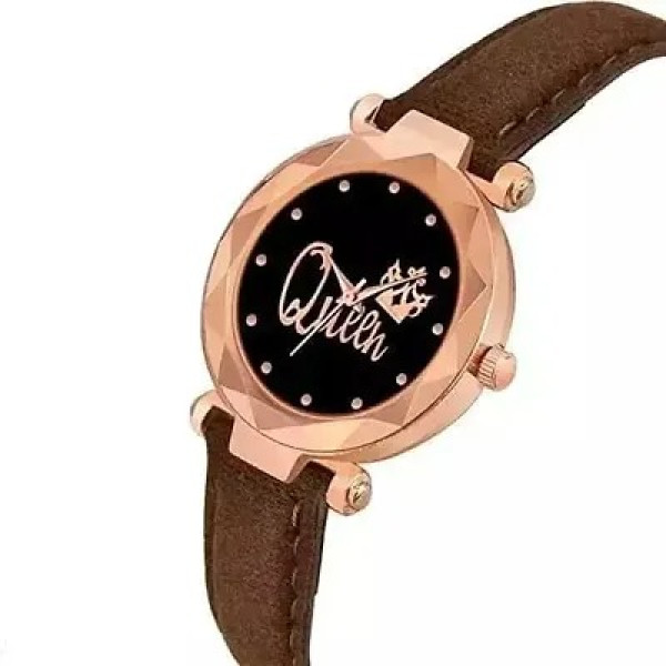 GR-Stylish Synthetic Leather Watches For Women [Low Budget Product]
