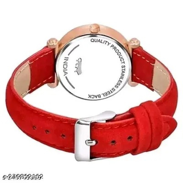 GR-Stylish Synthetic Leather Watches For Women [Low Budget Product]