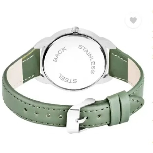 GR-Pink Synthetic Leather watch for women [Low Budget Product]